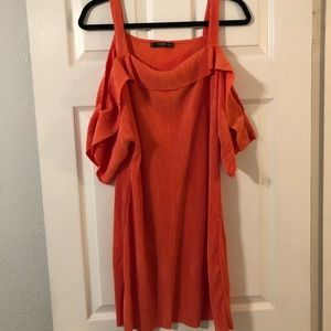 NWOT Mango Orange Dress - 4